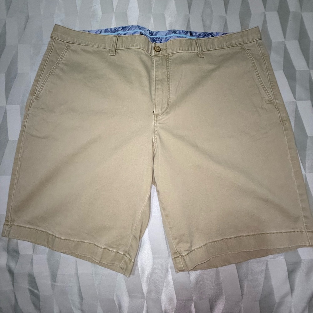 Tommy Bahama Tan Flat Front Shorts